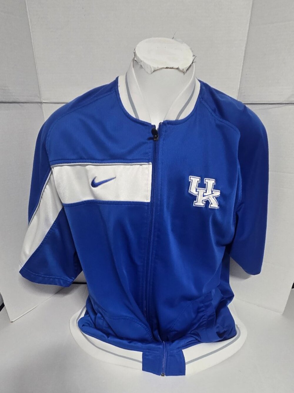 Nike Team Elite Kentucky Wildcats Full Zip Short Sleeve Warm-Up Jacket
